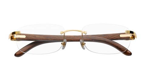 replica cartier wood frames|cartier rimless wood frame glasses.